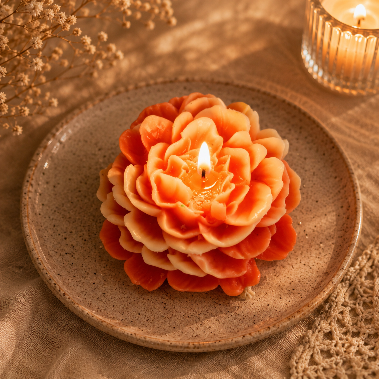 Floral candle 