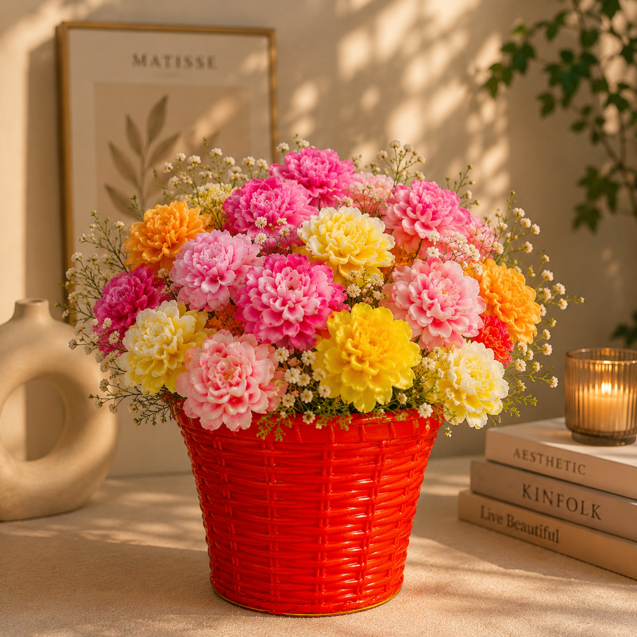 Multicolored floral bouquet 