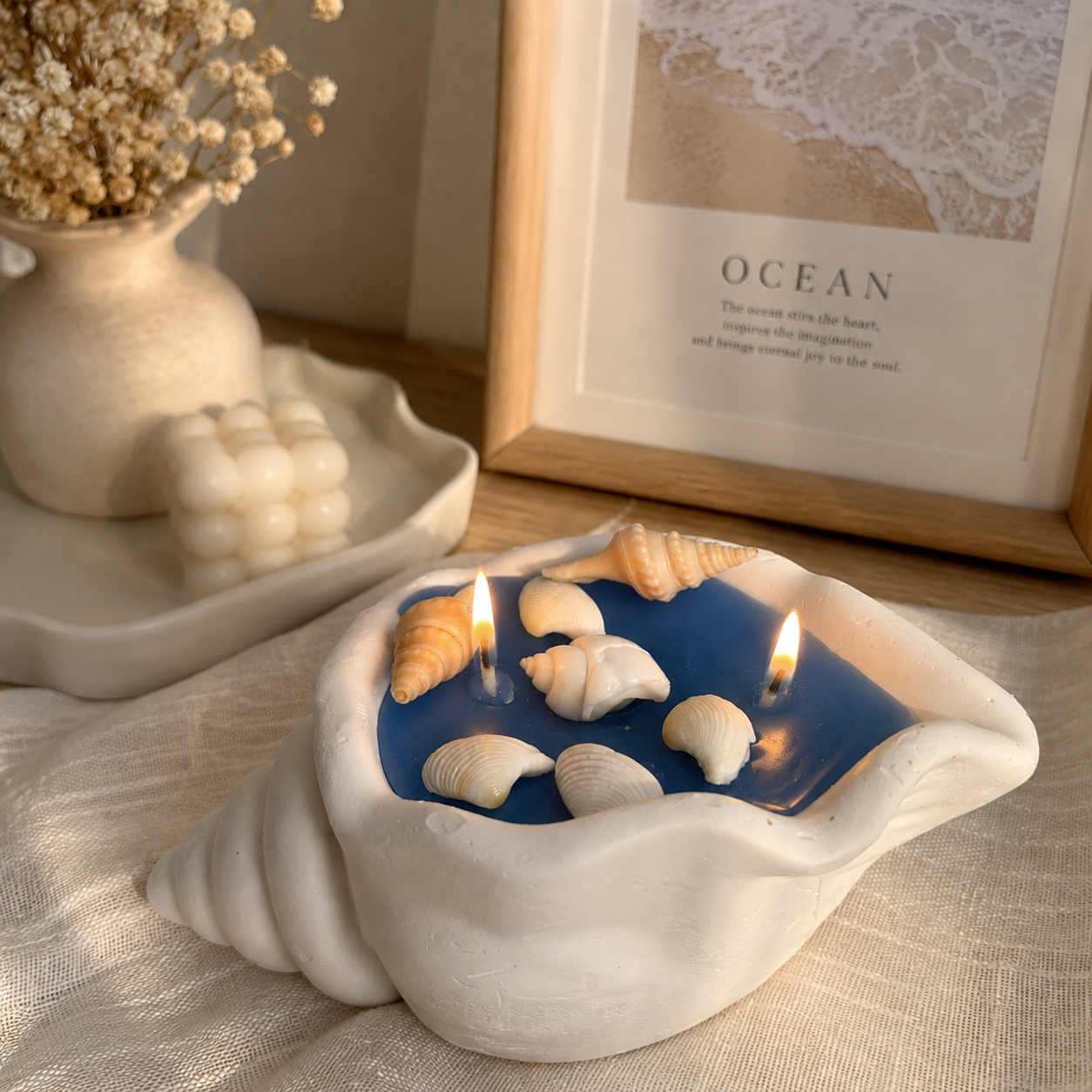 Seashell Candle 