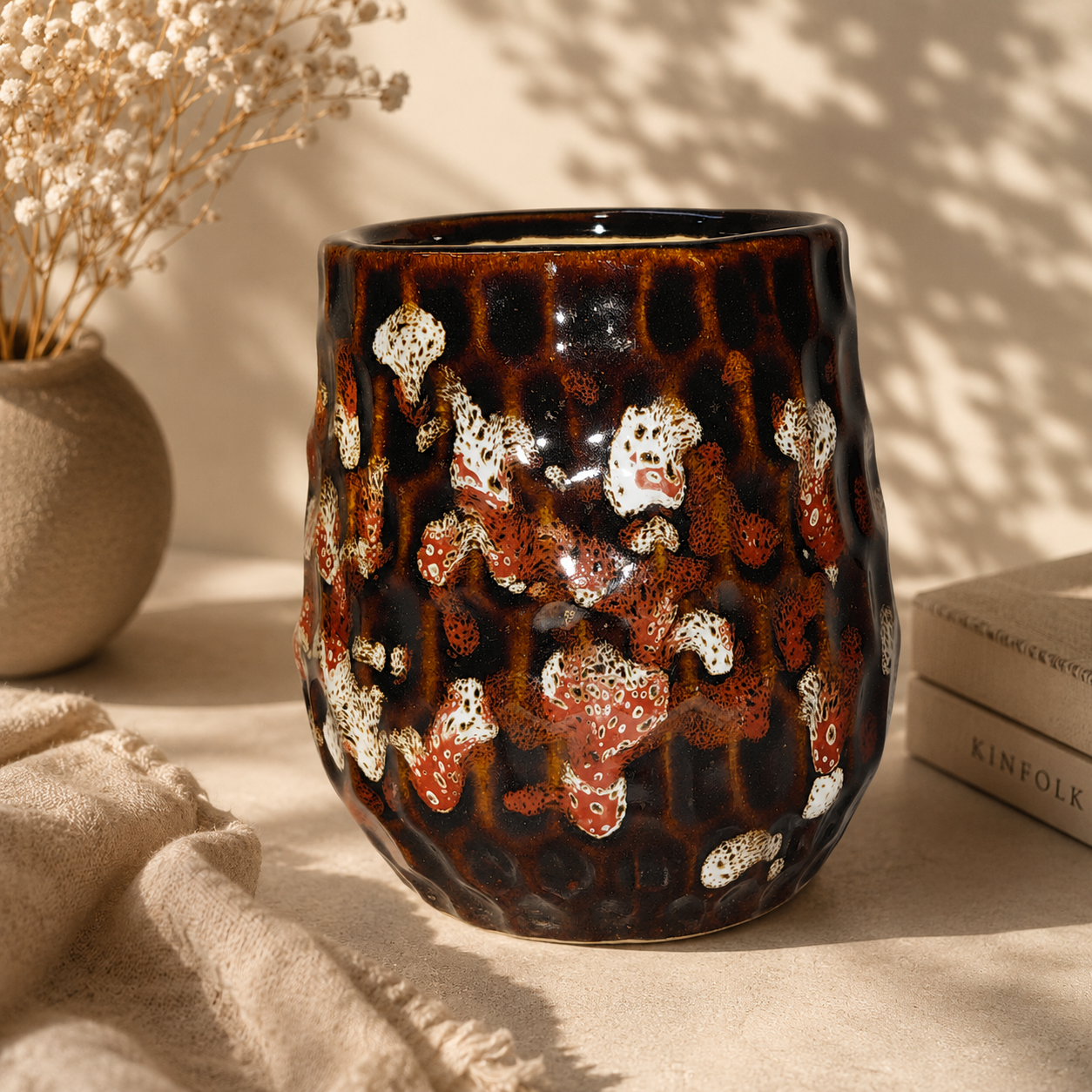 Earthy tone ceremic planter